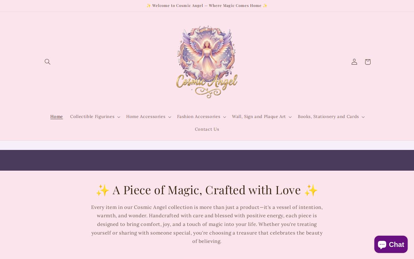 cosmicangel.com.au homepage screenshot