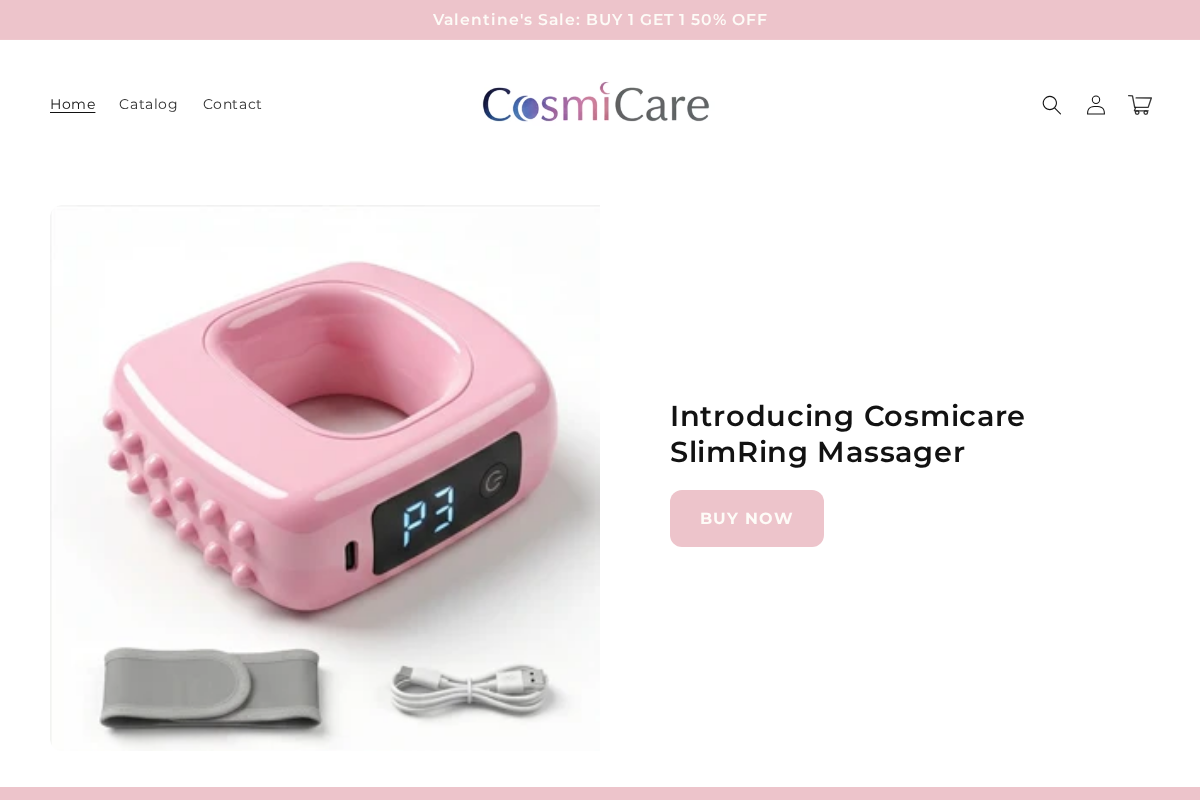 Cosmicare homepage screenshot