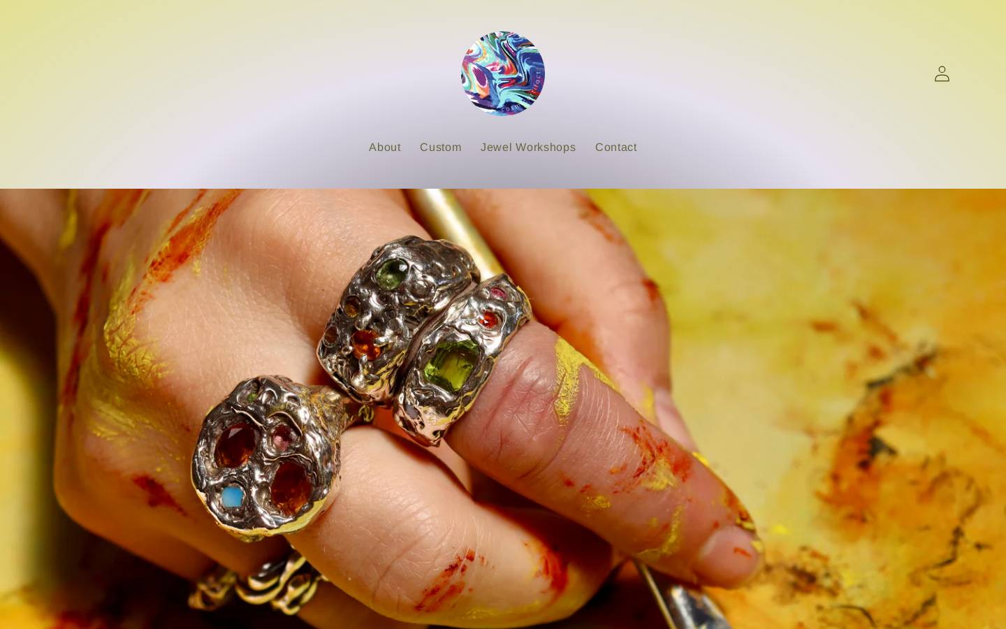 cosmicartifact.com homepage screenshot