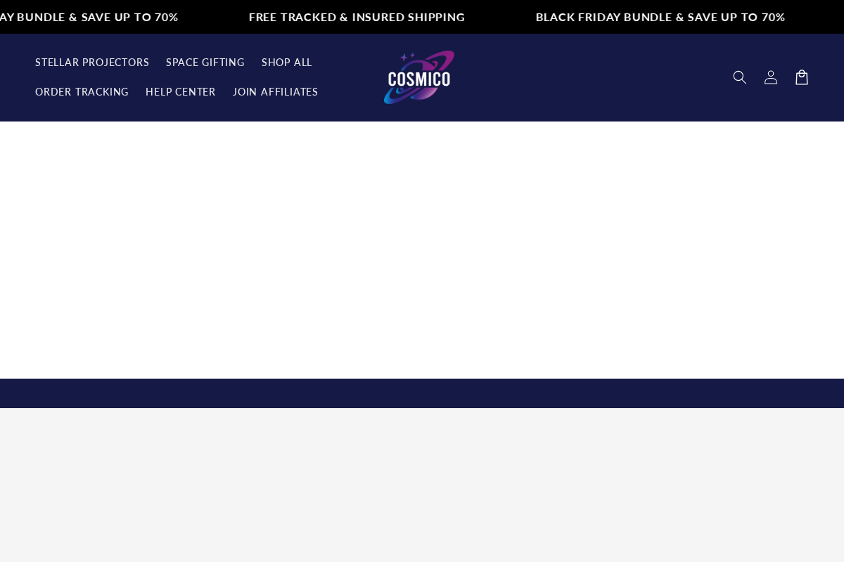 Cosmicospace homepage screenshot