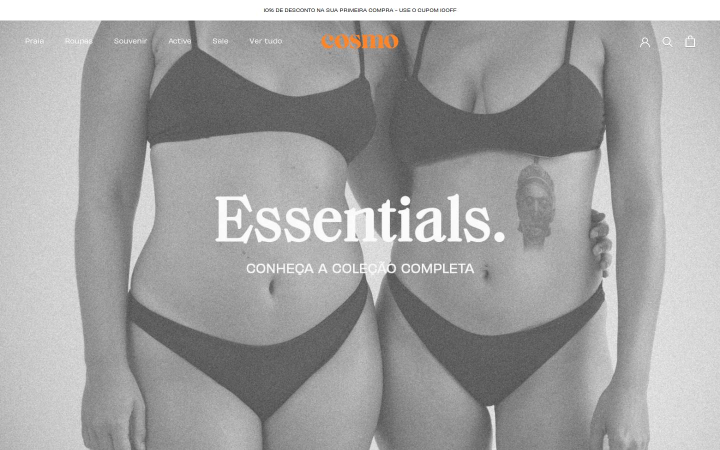 cosmo-rio.com homepage screenshot
