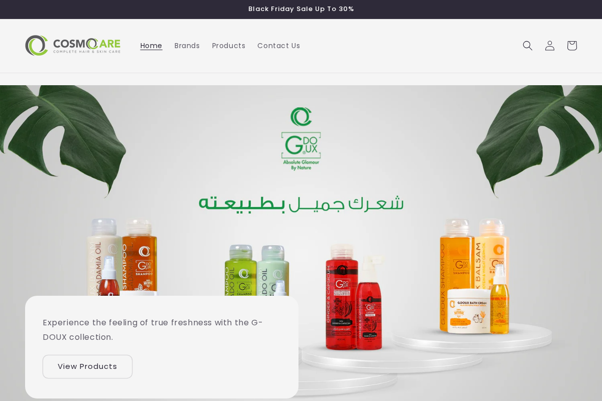 COSMOCARE EG homepage screenshot