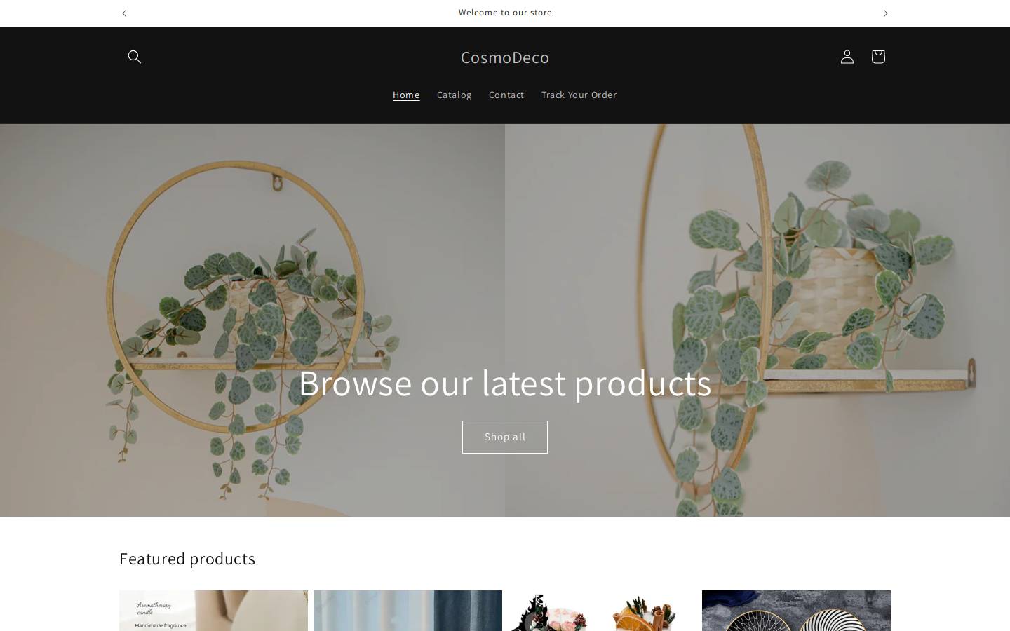 cosmodeco.shop homepage screenshot
