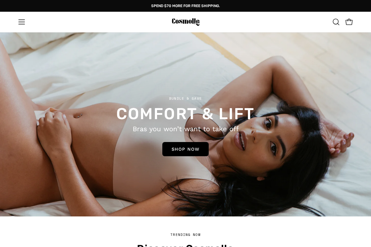 Cosmolle homepage screenshot