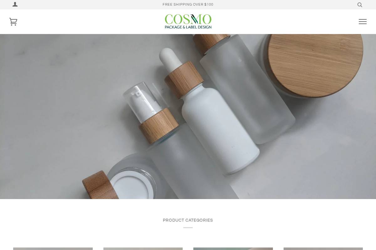 cosmopackaging.ca homepage screenshot