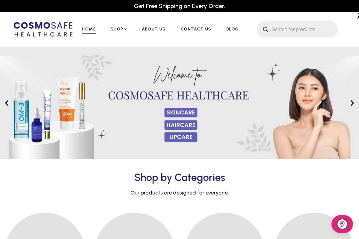 cosmosafehealthcare.com homepage screenshot