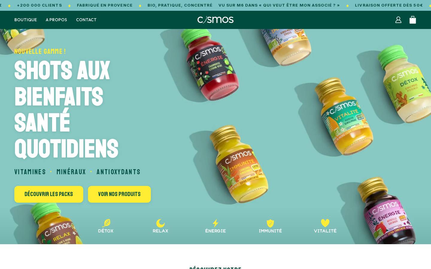 cosmosenergy.fr homepage screenshot