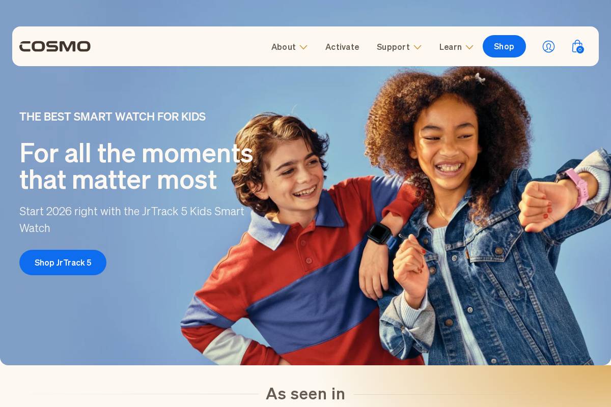 Cosmo Technologies, Inc.  homepage screenshot