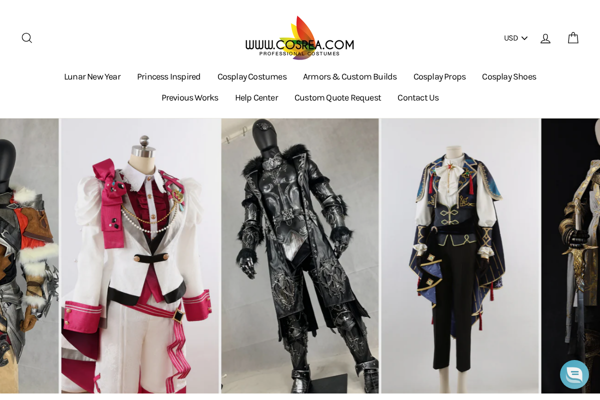 Cosrea homepage screenshot