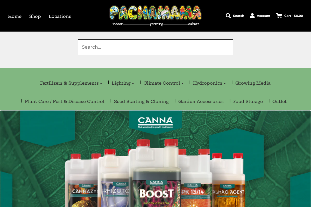 costaricahydroponics.com homepage screenshot