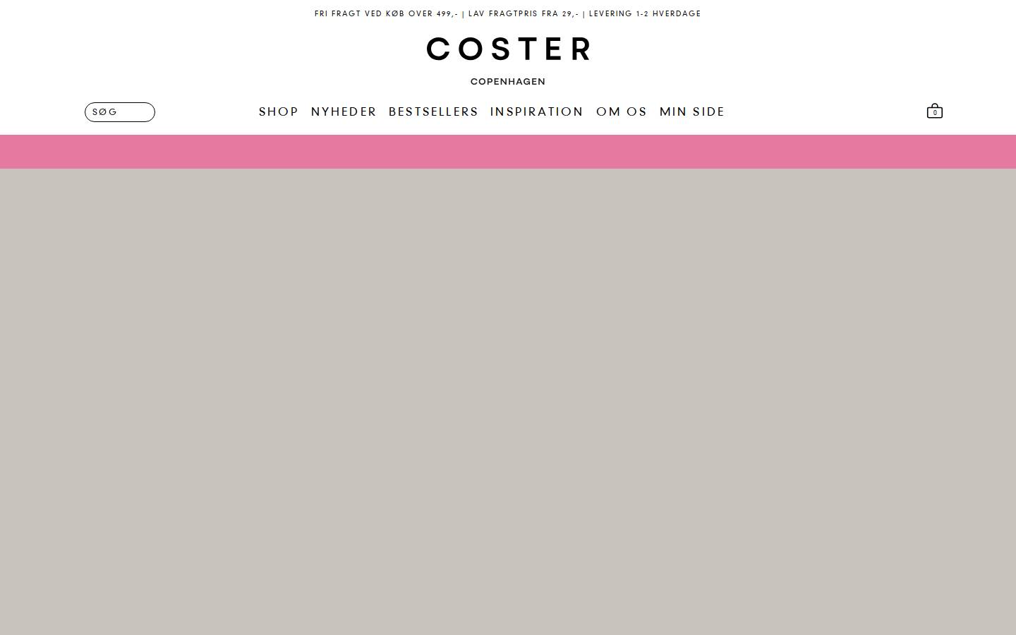CosterCopenhagen homepage screenshot