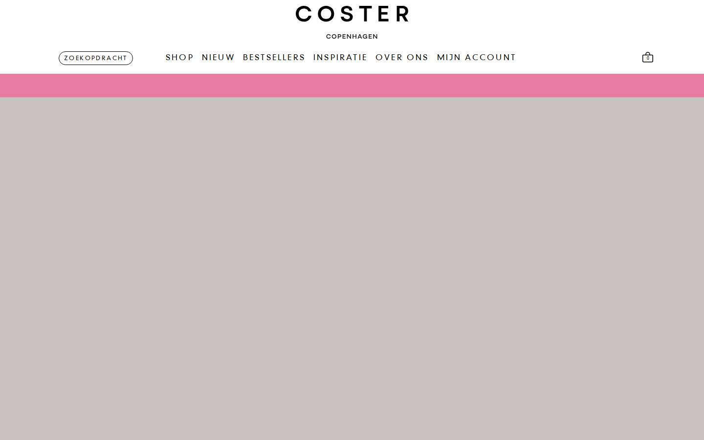 Coster Copenhagen homepage screenshot