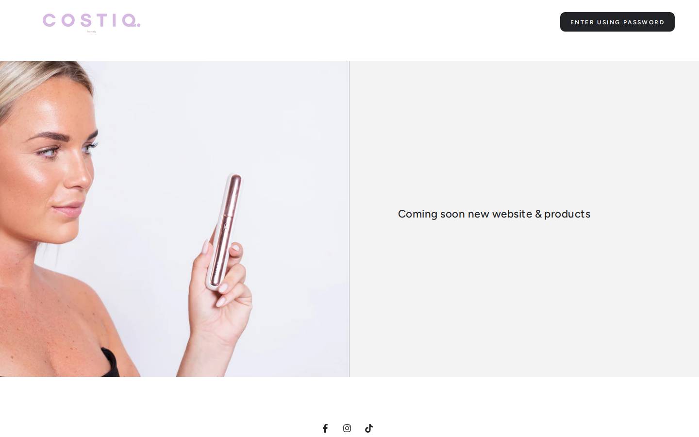 Costiqbeauty homepage screenshot