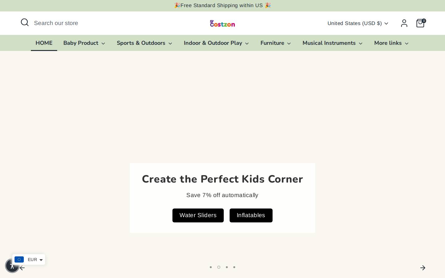 costzon.com homepage screenshot