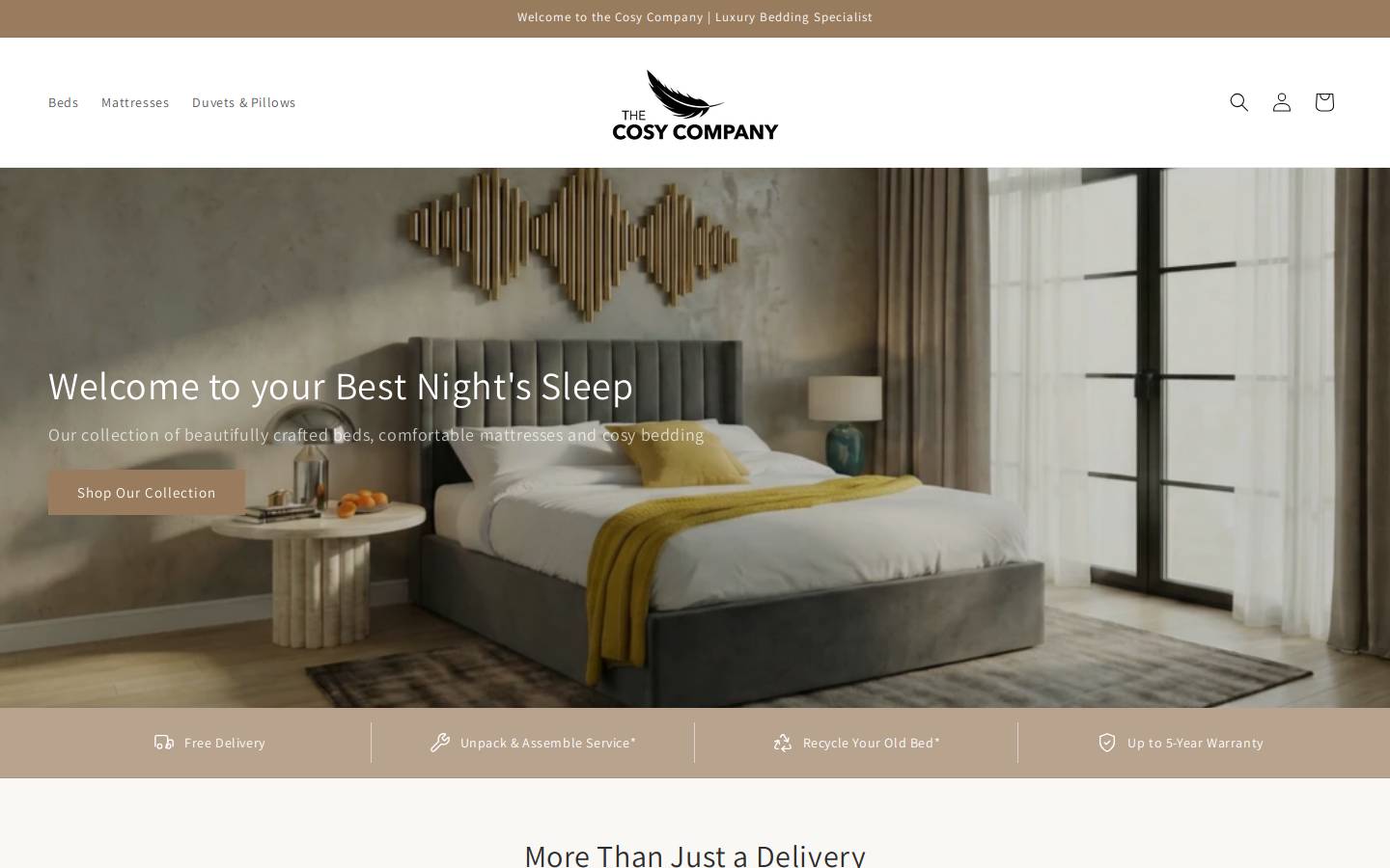 Cosycompany homepage screenshot