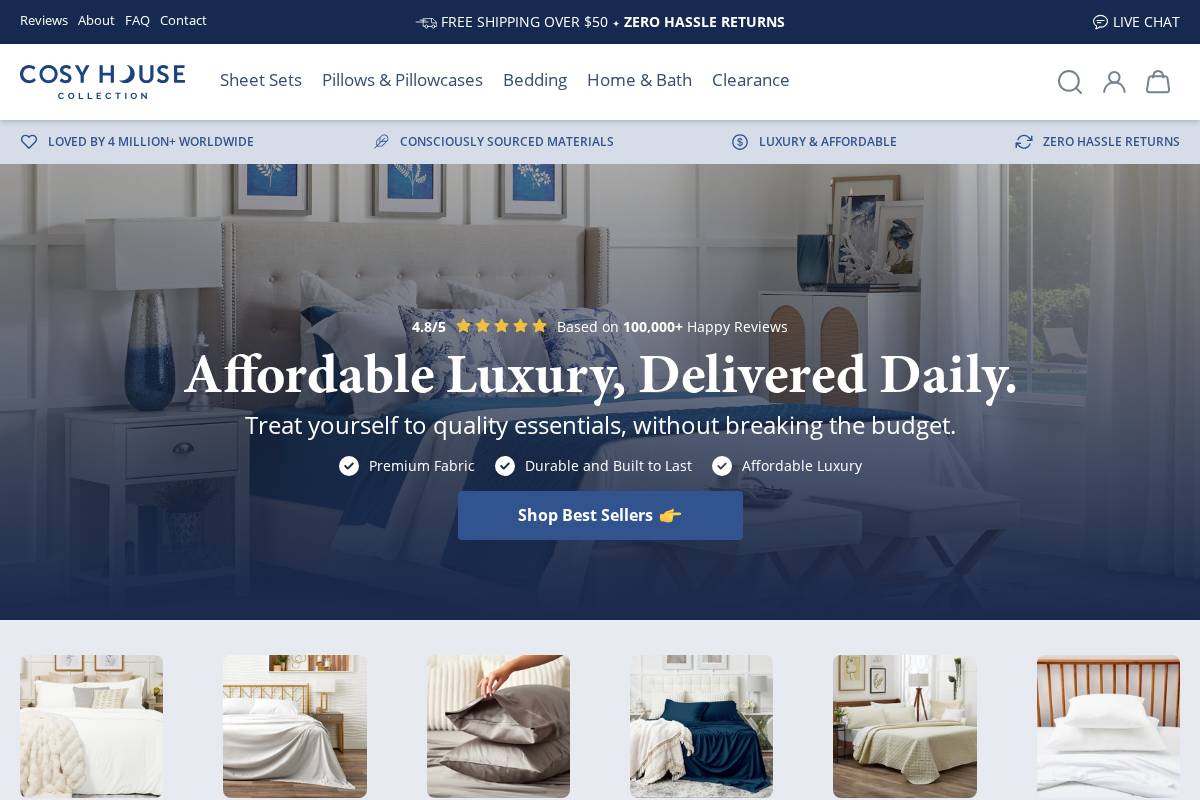 CosyHouseCollection homepage screenshot