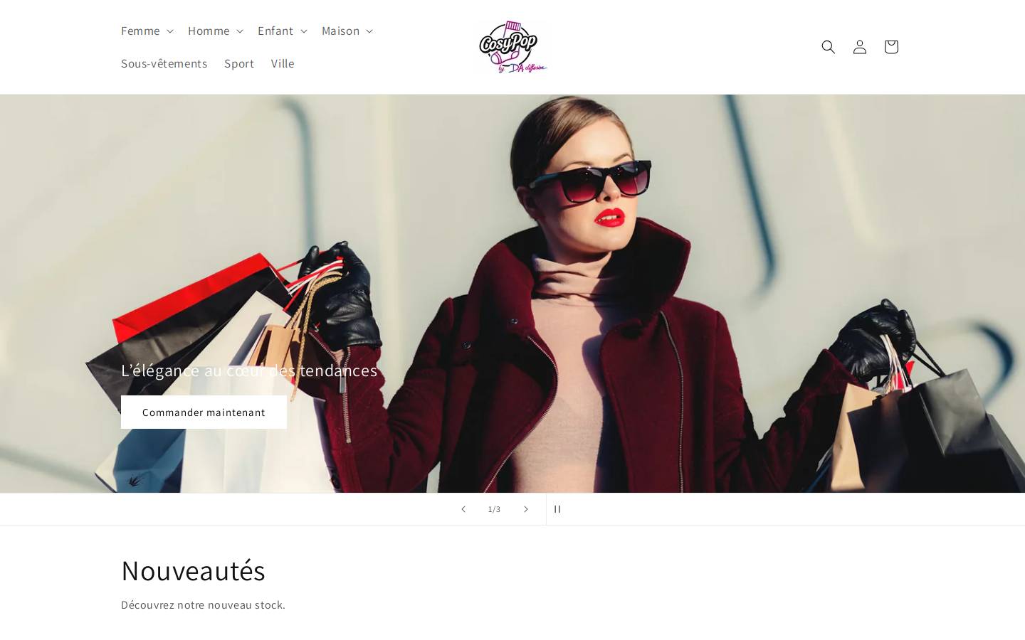 cosypop.com homepage screenshot