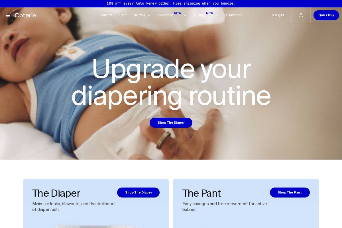 coterie.com homepage screenshot