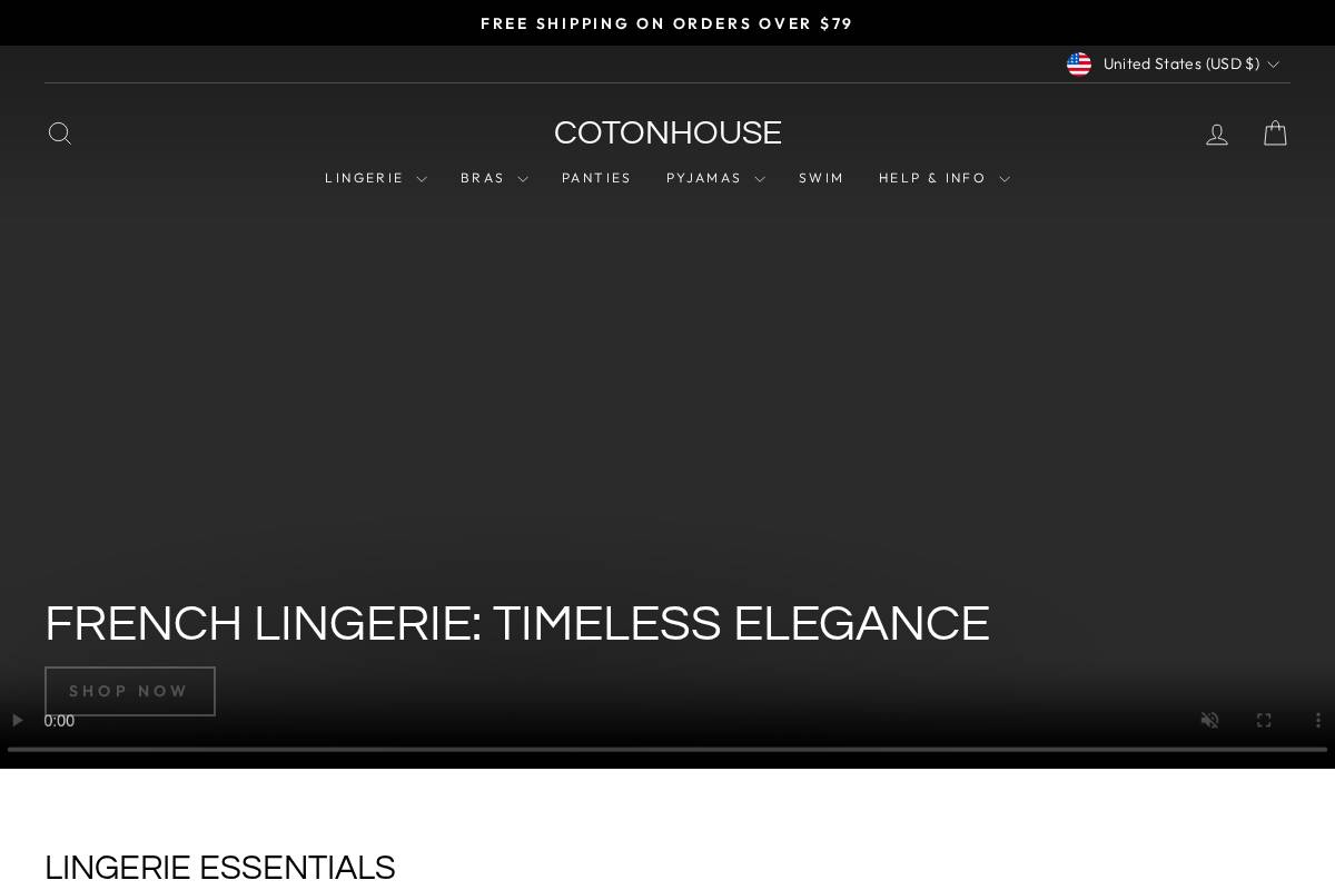 Cotonhouse homepage screenshot