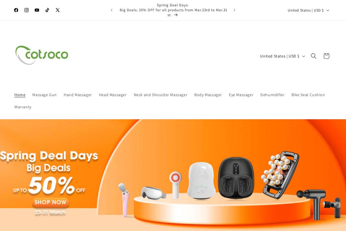 cotsoco.us homepage screenshot