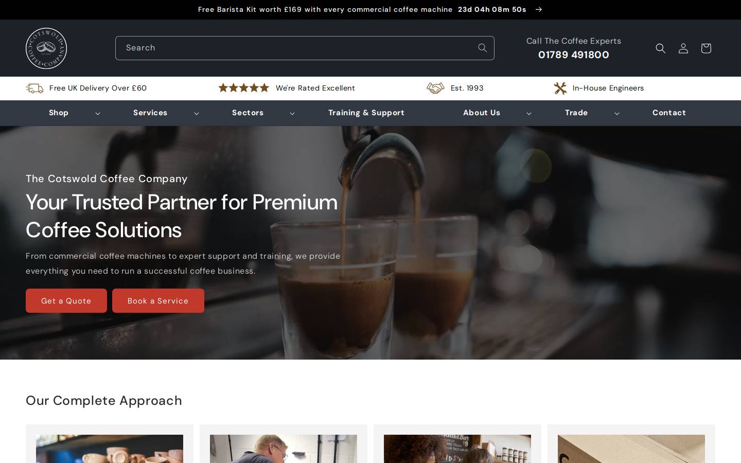 Cotswold Coffee Company Ltd homepage screenshot