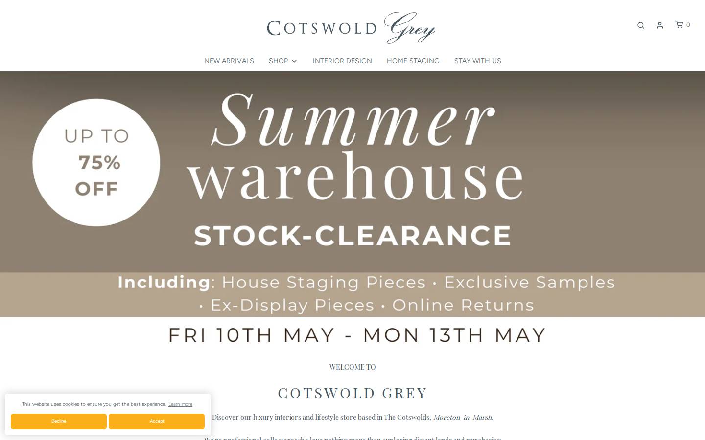 Cotswoldgrey homepage screenshot