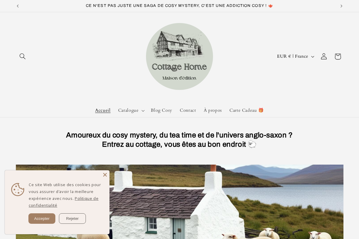 Cottage home homepage screenshot