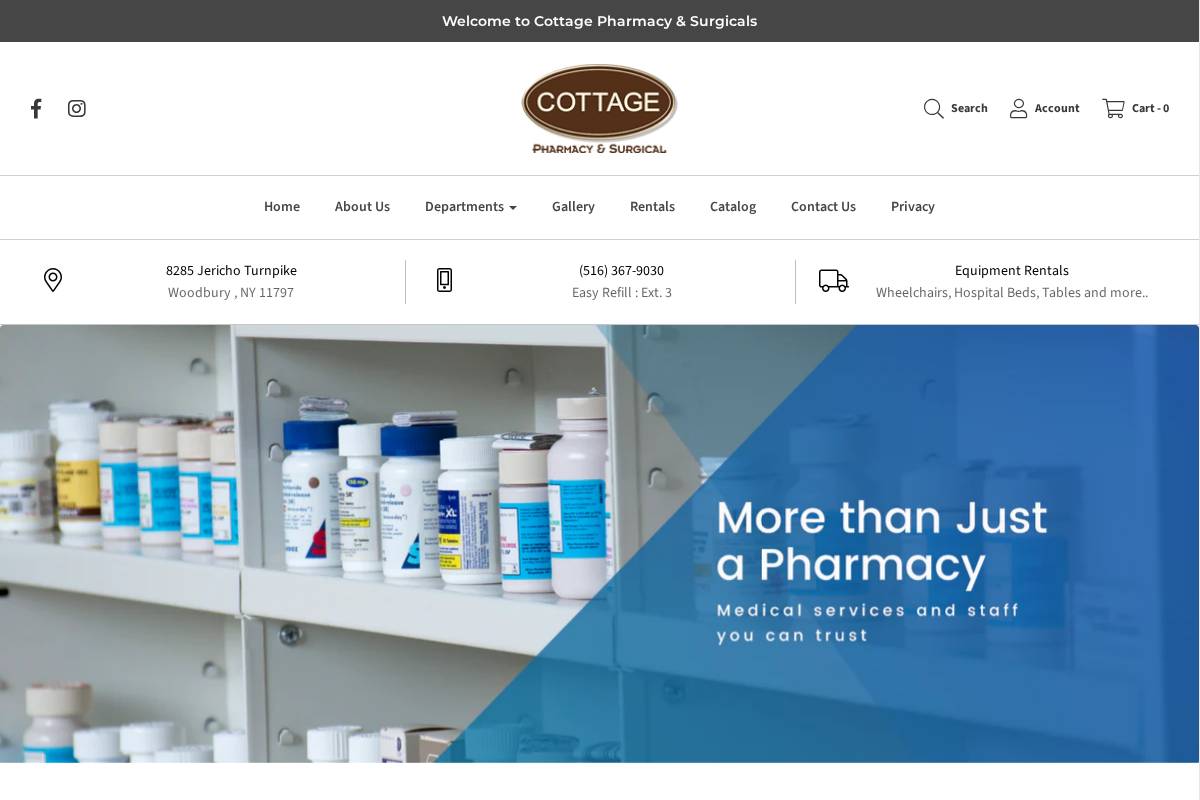 cottagepharmacy.com homepage screenshot