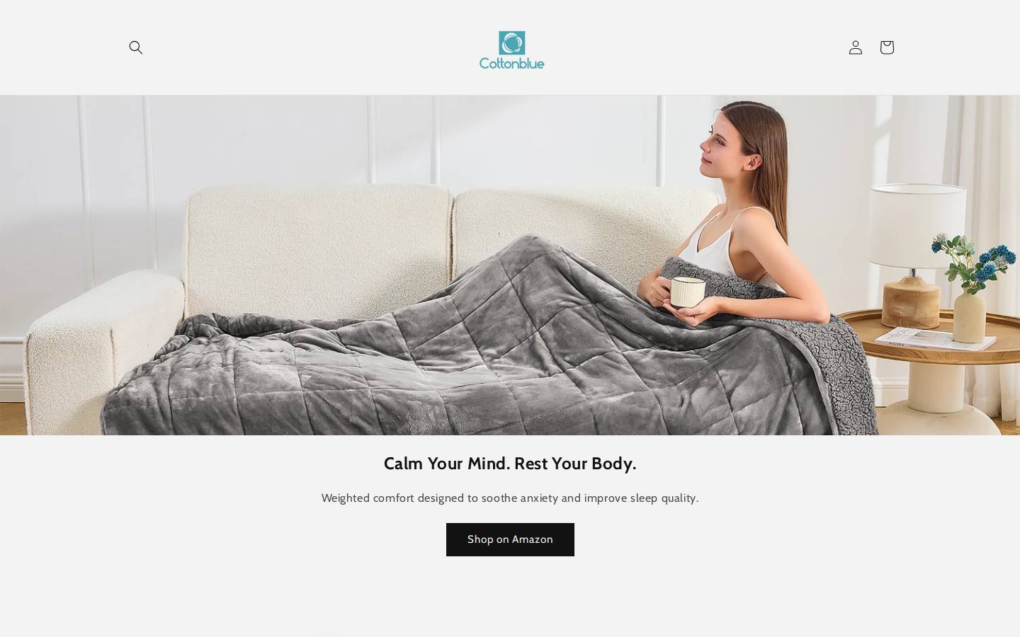 cottonbluehome.com homepage screenshot