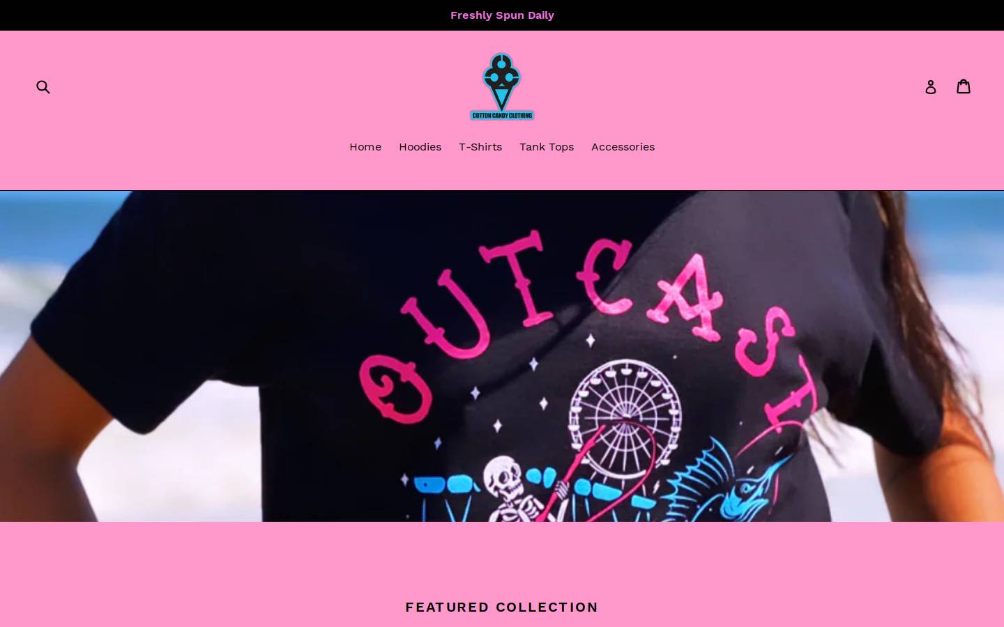 cottoncandyclothing.com homepage screenshot