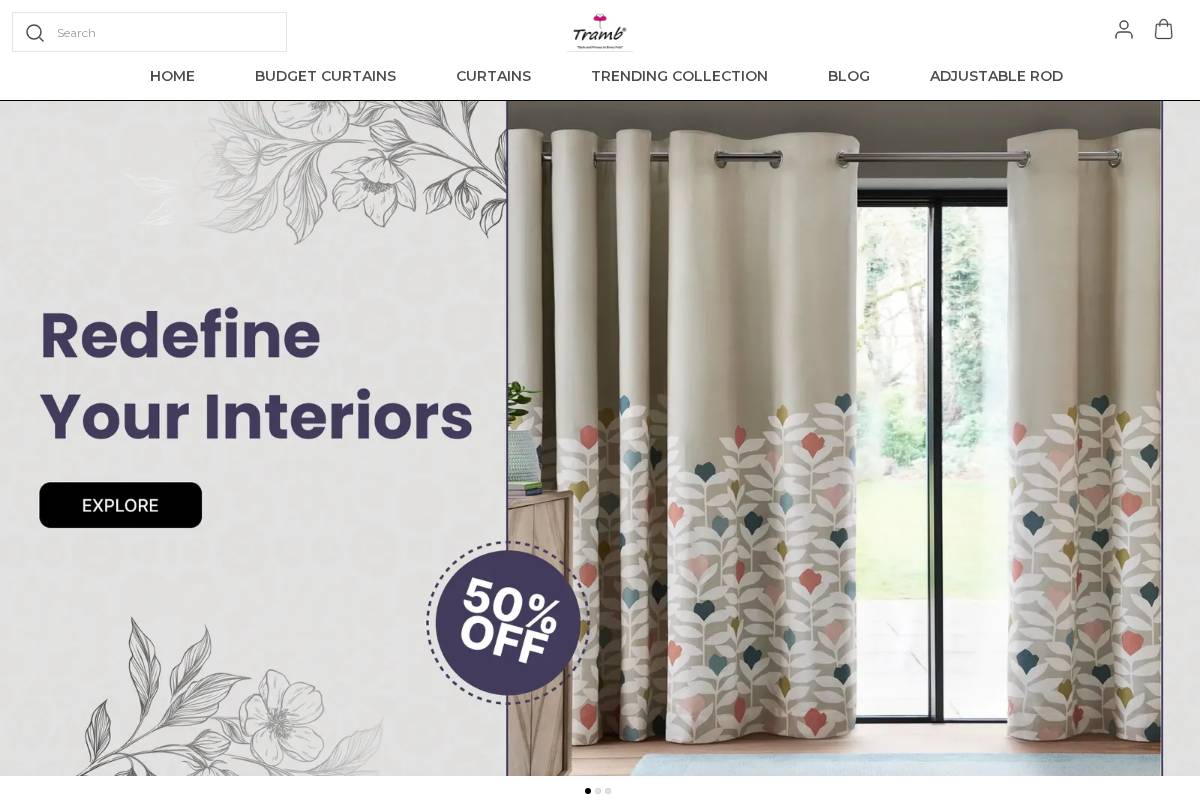 cottoncurtain.com homepage screenshot
