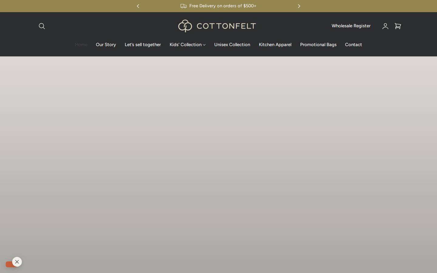 cottonfelt.com homepage screenshot