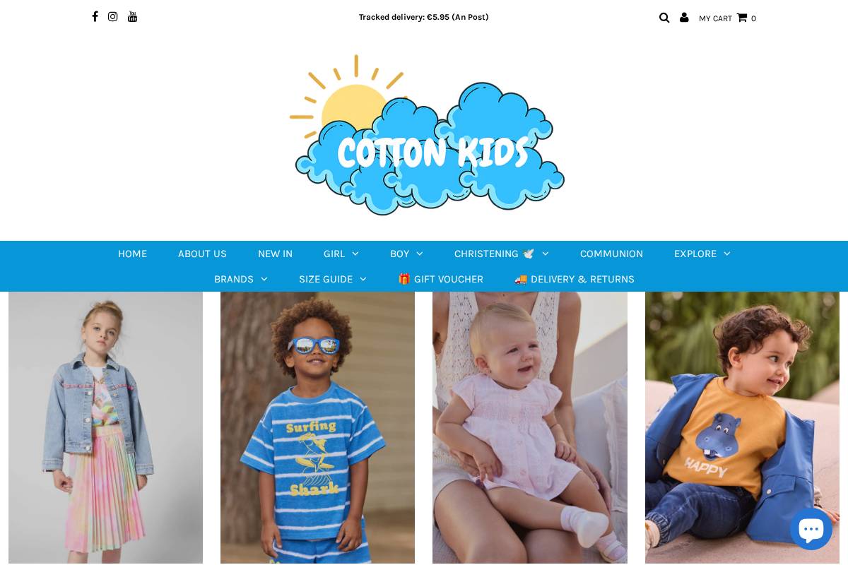 CottonKids.ie homepage screenshot