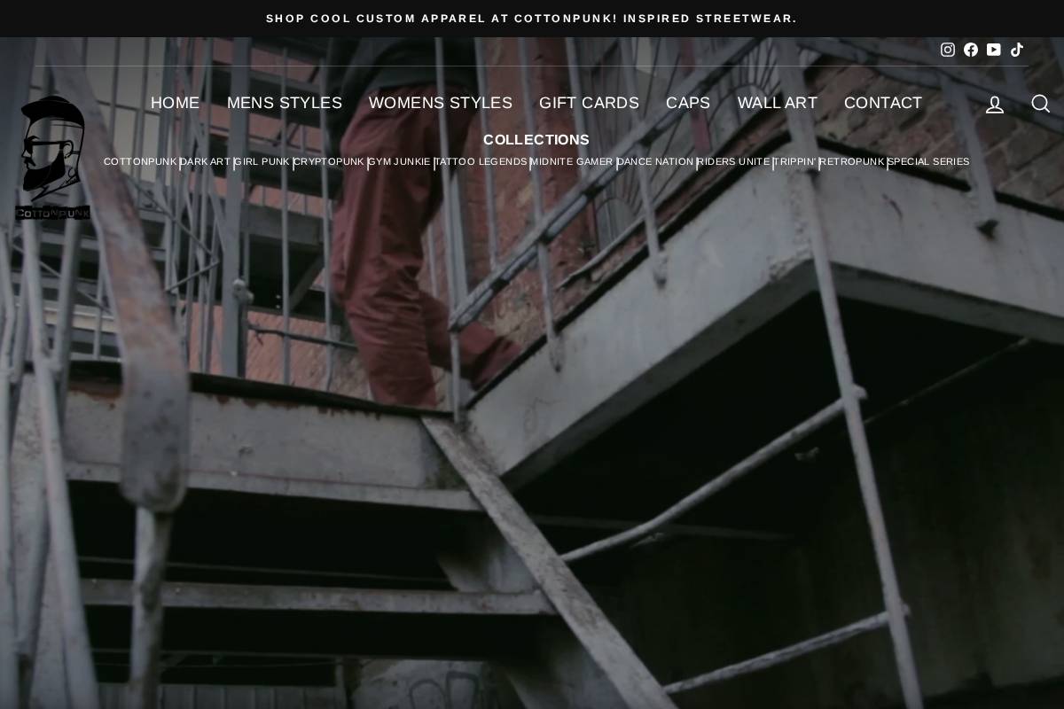 cottonpunk.com.au homepage screenshot