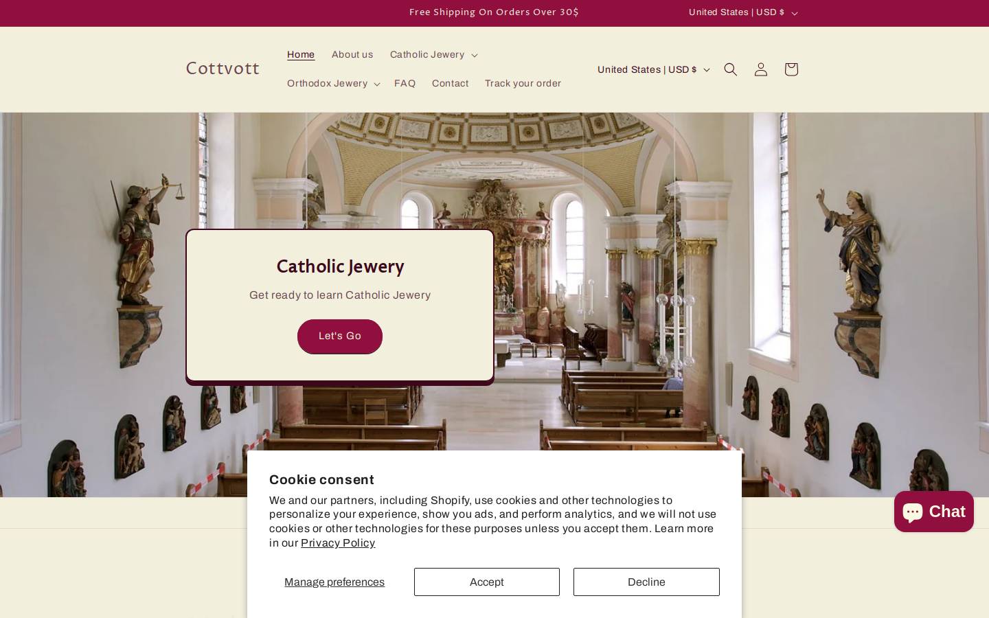 cottvott.com homepage screenshot
