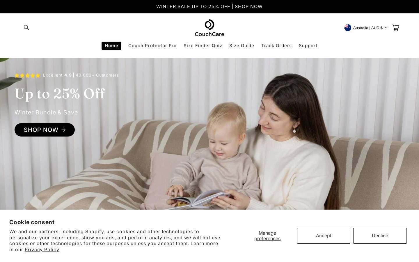couchcare.com.au homepage screenshot