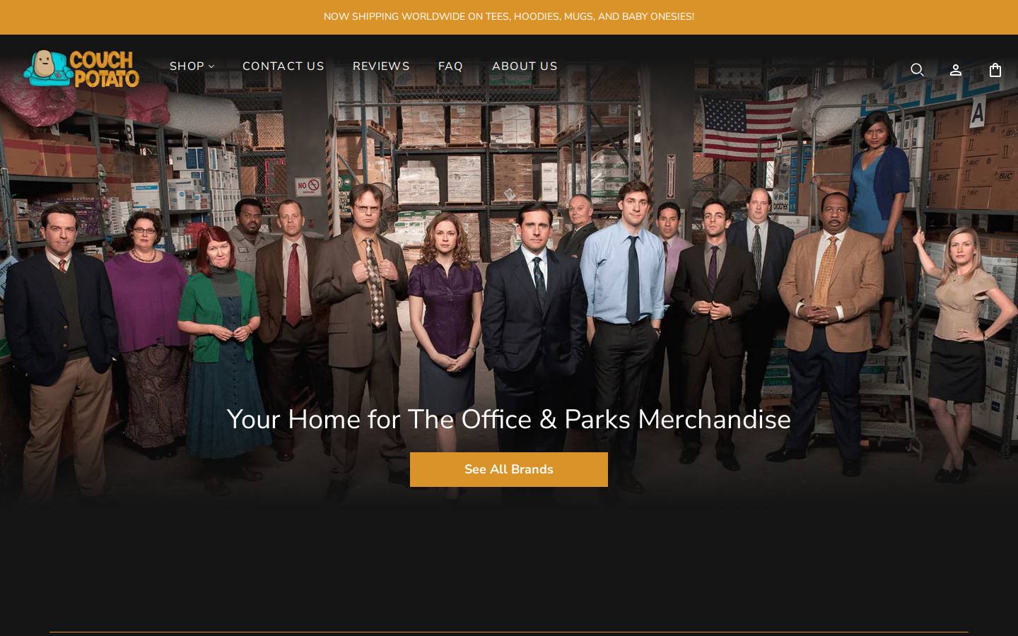 couchpotatoshop.com homepage screenshot