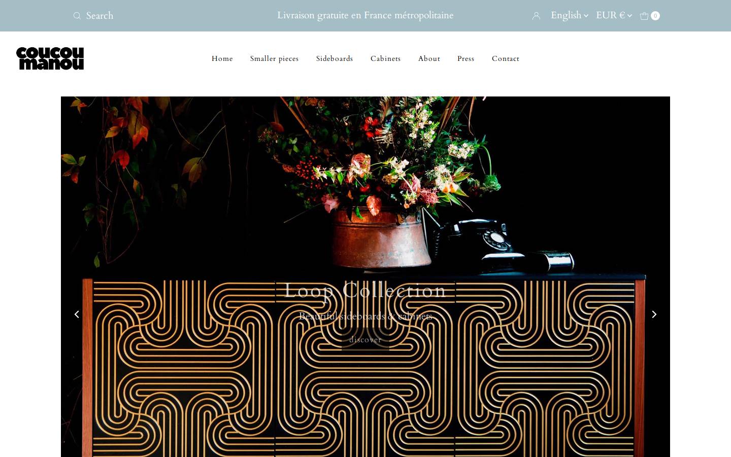 coucoumanou.com homepage screenshot