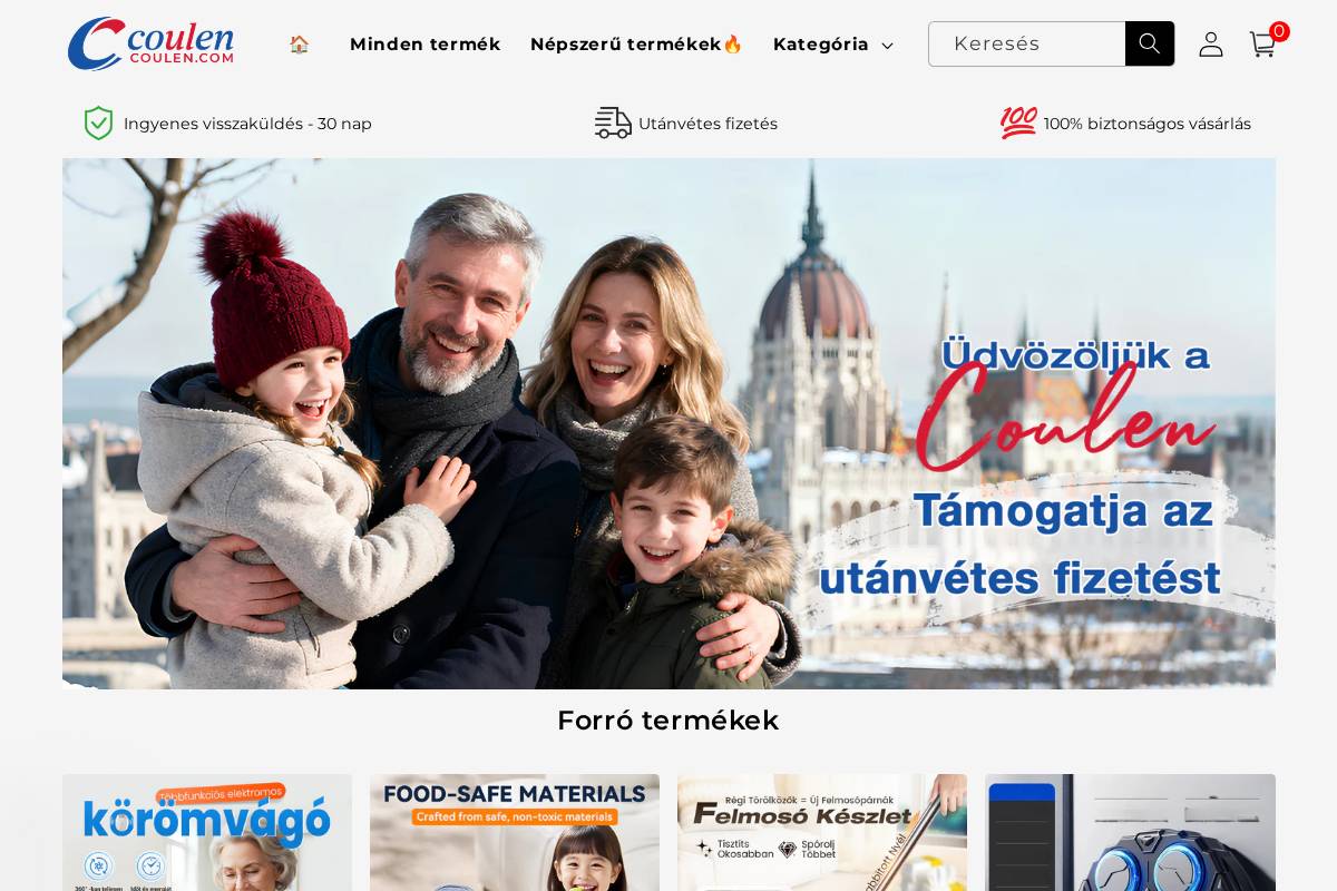 Coulen homepage screenshot