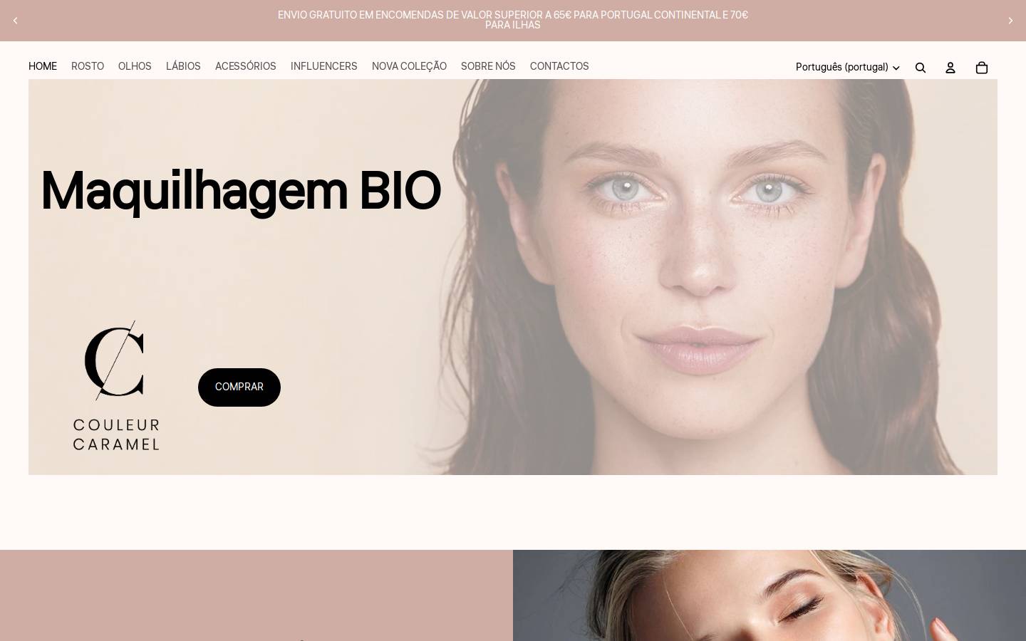 couleurcaramel.pt homepage screenshot