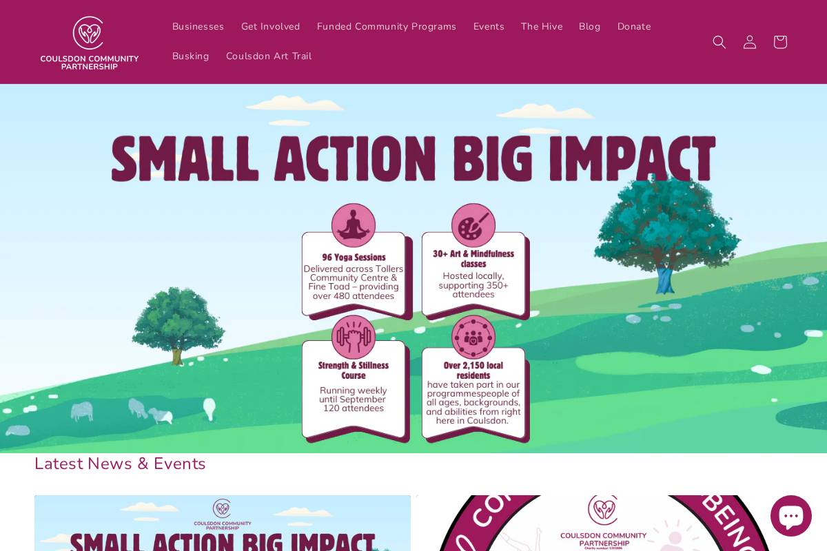 coulsdonpartnership.org homepage screenshot