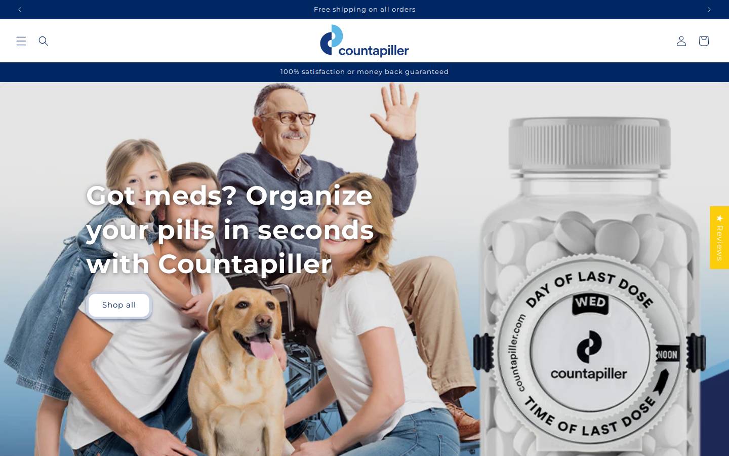 countapiller.com homepage screenshot