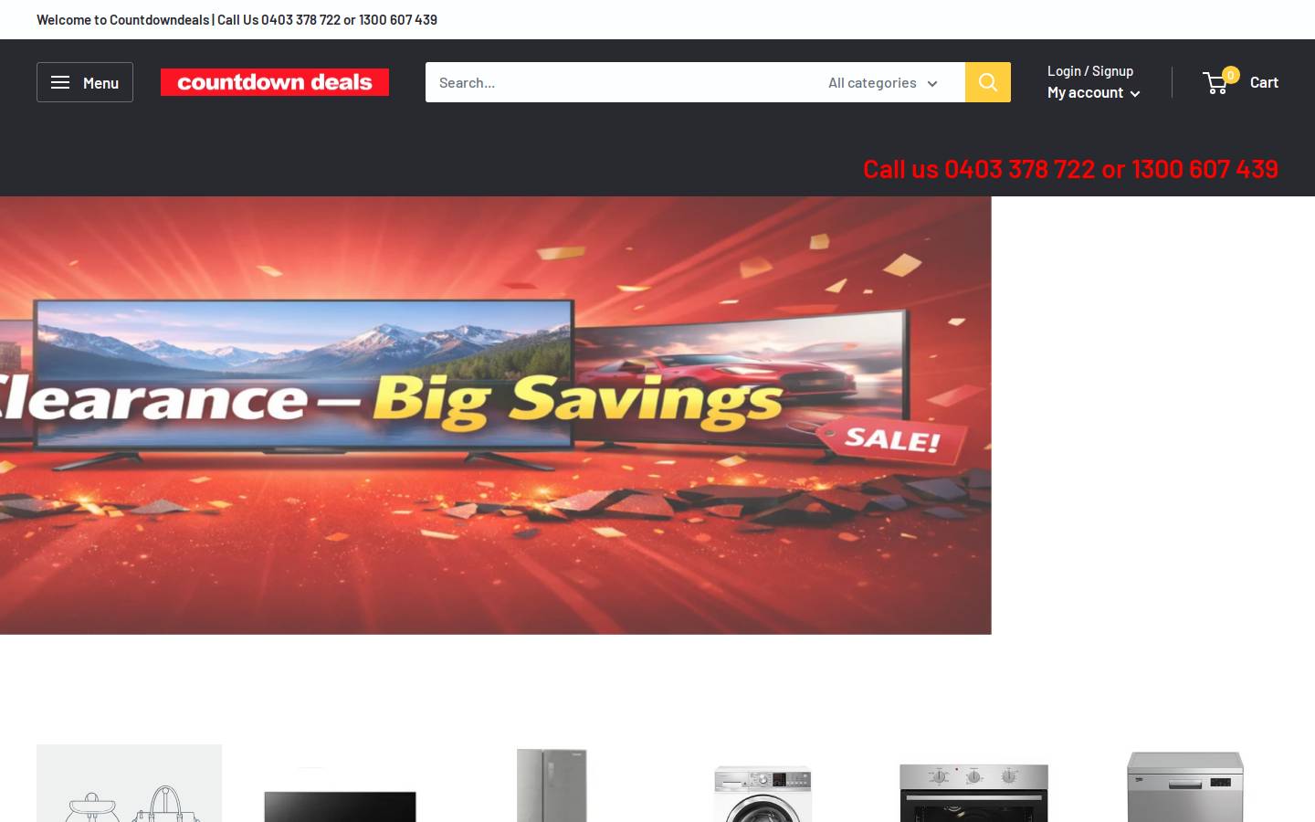 countdowndeals.com.au homepage screenshot