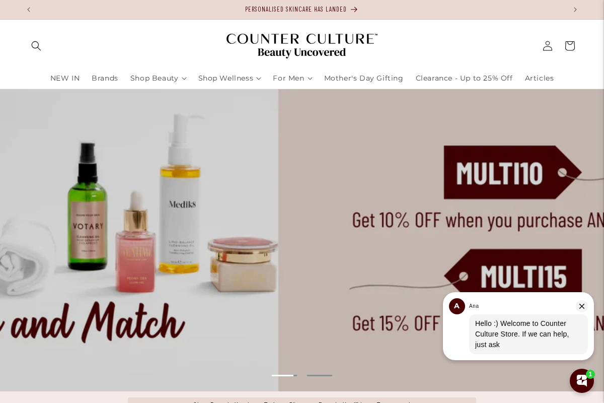 Counterculturestore homepage screenshot