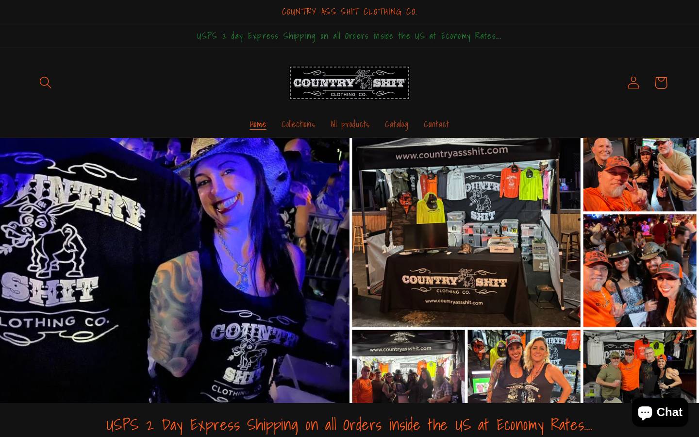 countryassshit.com homepage screenshot