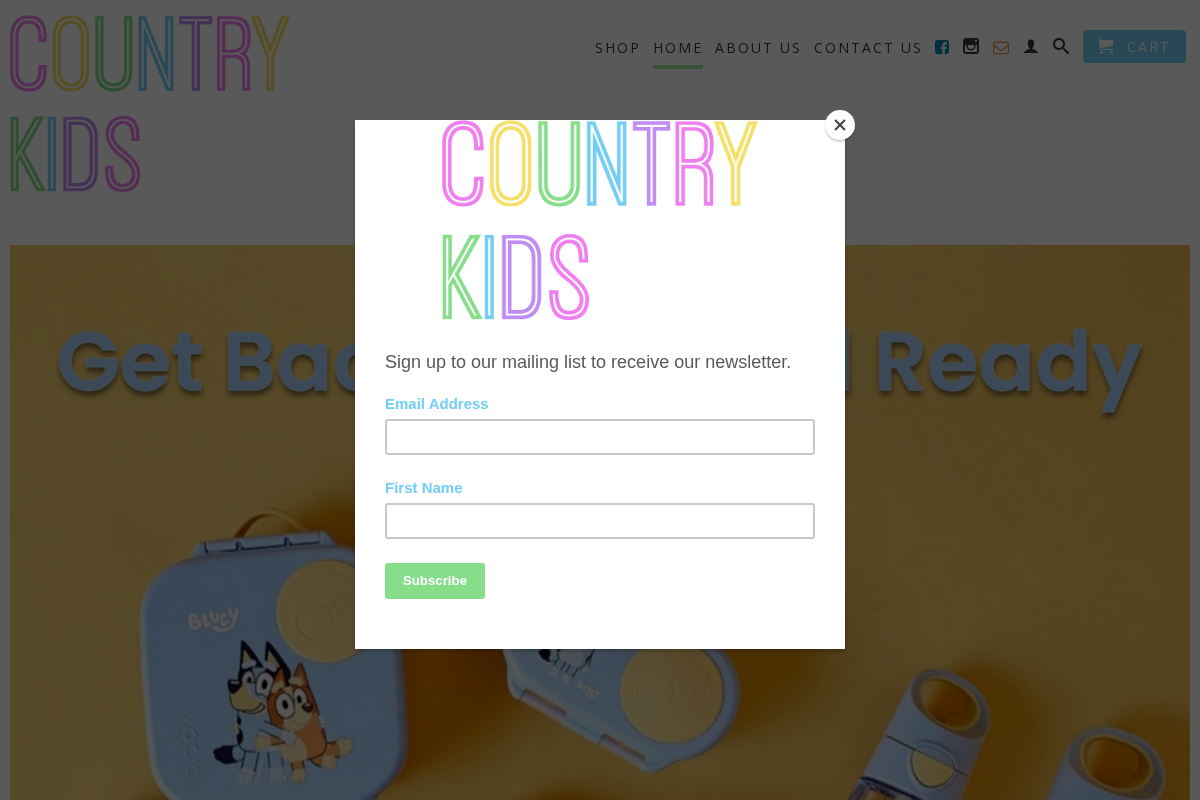 countrykids.net.au homepage screenshot