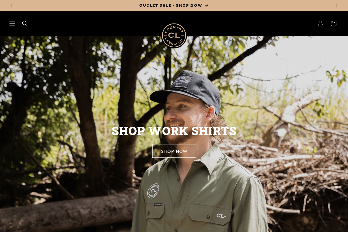 COUNTRY LABELLED homepage screenshot