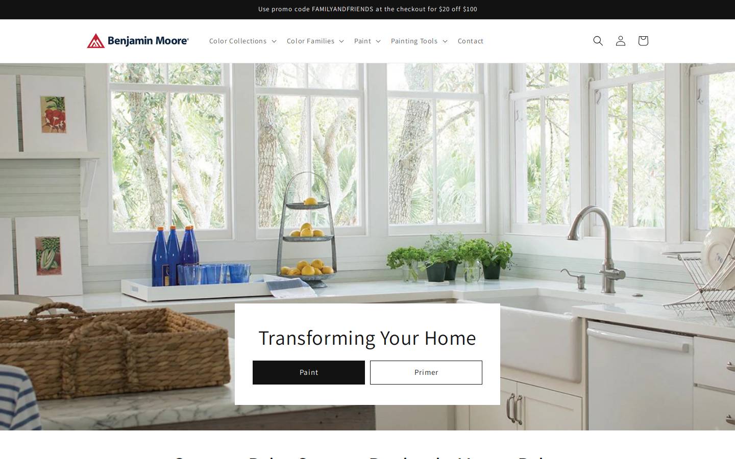 countrypaintstore.com homepage screenshot