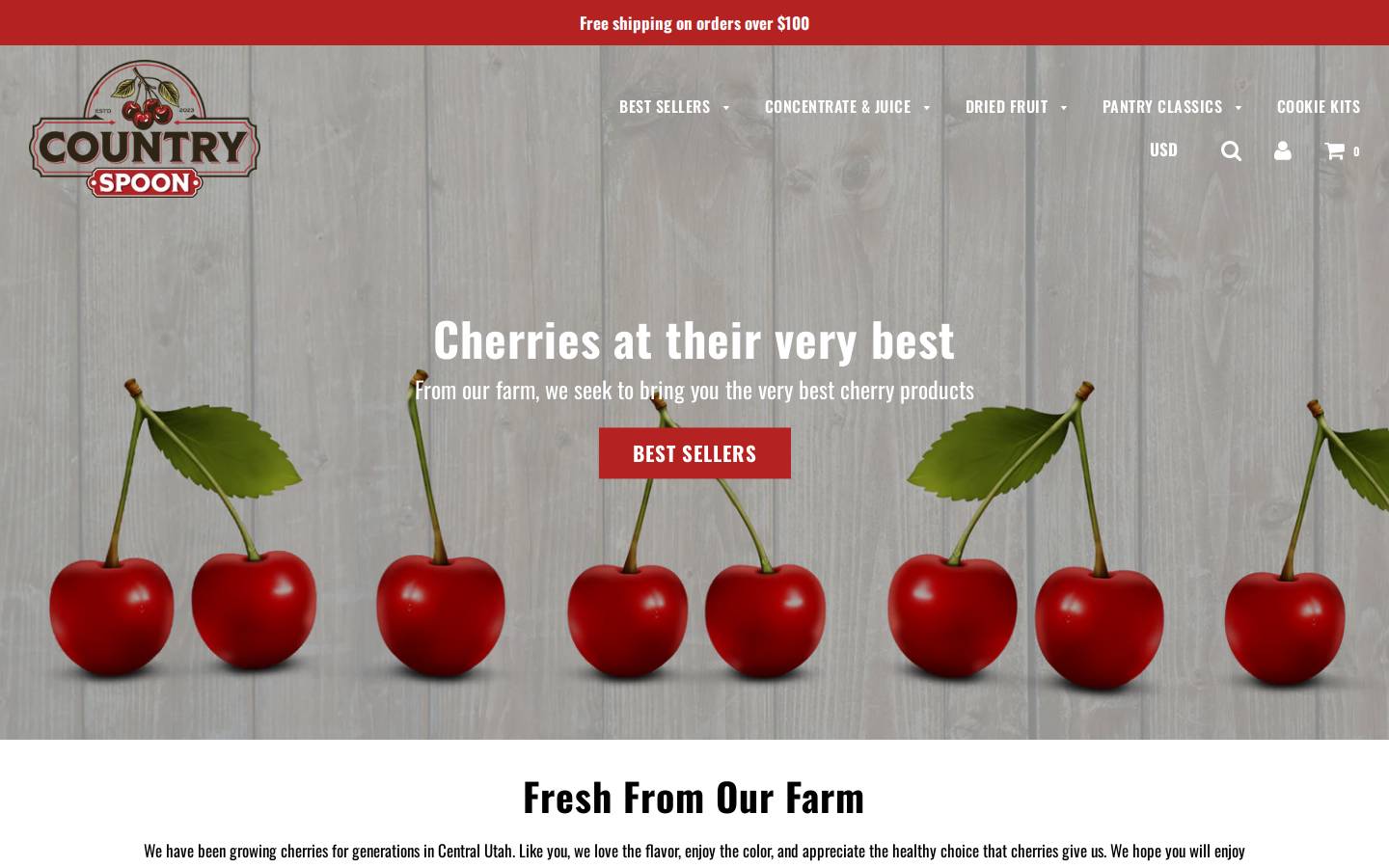 countryspoon.com homepage screenshot