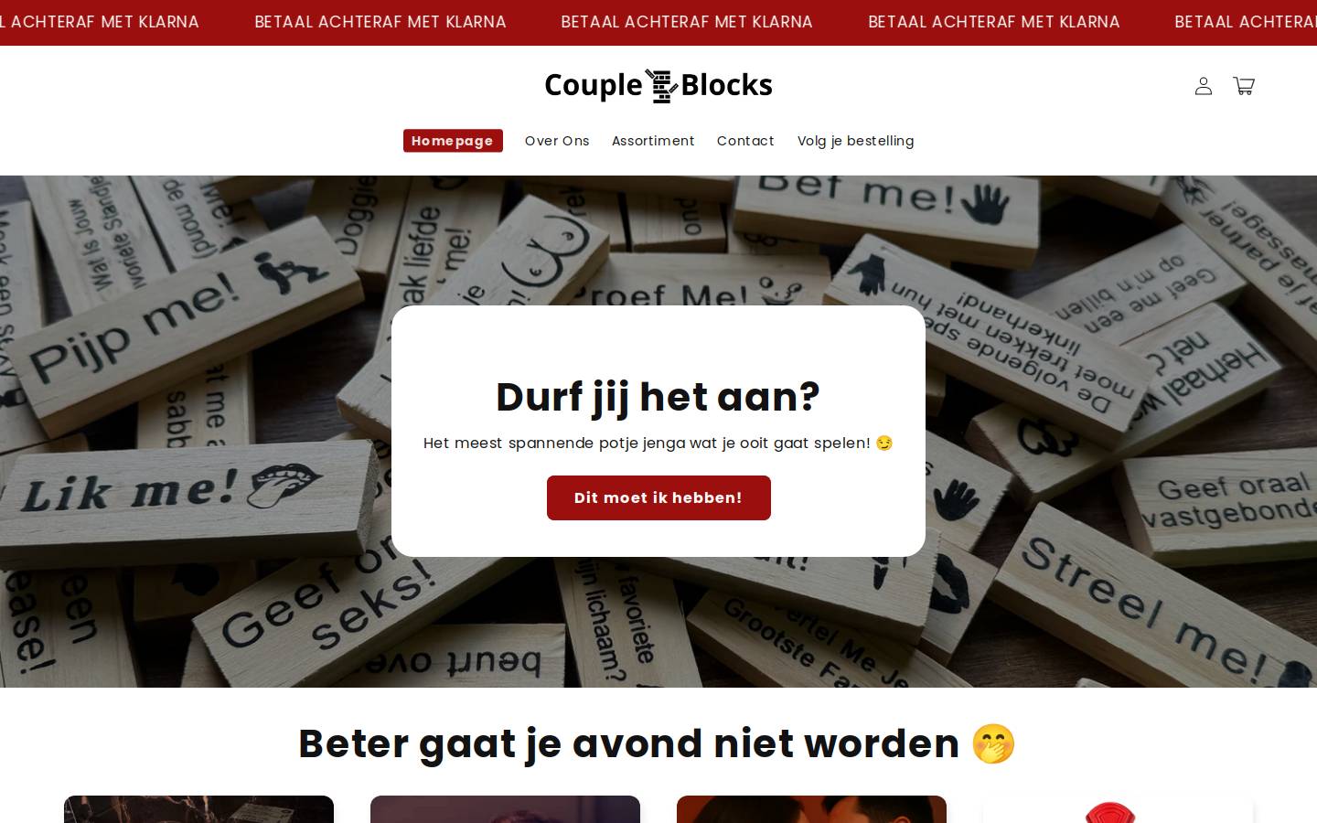 coupleblocks.de homepage screenshot